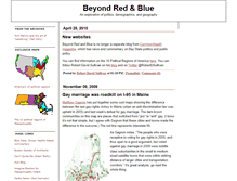 Tablet Screenshot of beyondredandblue.org